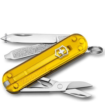 Нож-брелок Victorinox Classic SD Colors 0.6223.T81G, жёлтый